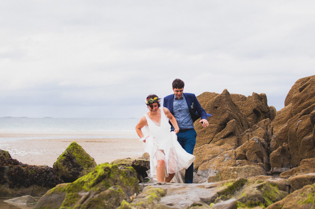 Fun monochrome and wildflower wedding by Annie Gozard Photography | see the wedding in full over on onefabday.com