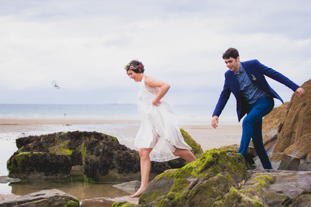 Fun monochrome and wildflower wedding by Annie Gozard Photography | see the wedding in full over on onefabday.com