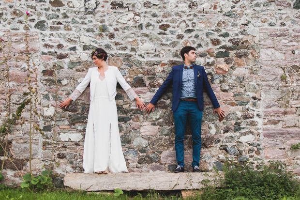 Fun monochrome and wildflower wedding by Annie Gozard Photography | see the wedding in full over on onefabday.com