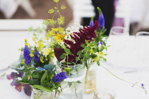 Fun monochrome and wildflower wedding by Annie Gozard Photography | see the wedding in full over on onefabday.com