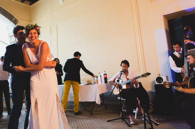 Fun monochrome and wildflower wedding by Annie Gozard Photography | see the wedding in full over on onefabday.com