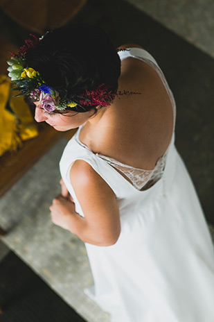 Fun monochrome and wildflower wedding by Annie Gozard Photography | see the wedding in full over on onefabday.com