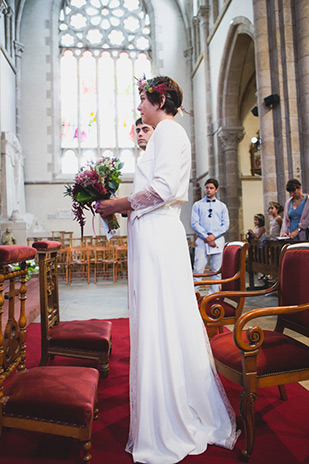 Fun monochrome and wildflower wedding by Annie Gozard Photography | see the wedding in full over on onefabday.com