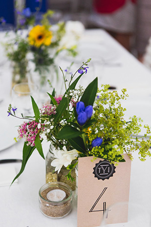 Fun monochrome and wildflower wedding by Annie Gozard Photography | see the wedding in full over on onefabday.com