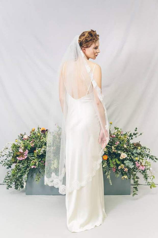 Cameila wedding dress from Kate Beaumont wedding dresses 2015 - Minimal silk wedding dress with open back - see the rest of the collection on onefabday.com