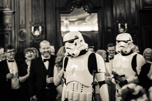 Pretty Maire Antoinette meets Star Wars Real Wedding by Gin Fizz Photography | see it all over on onefabday.com