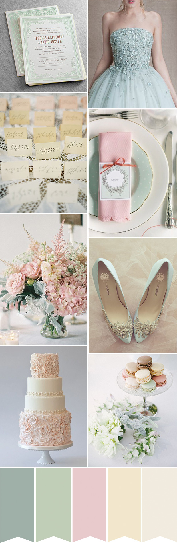 A beautifully feminine colour palette combining dusty pink and softest sage | see it all on onefabday.com