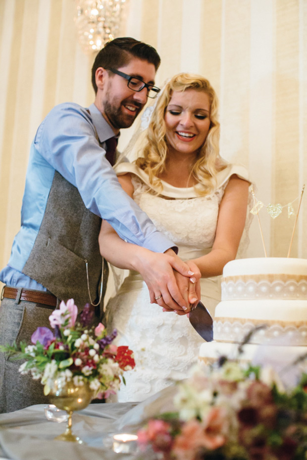 Sweet Vintage Garryvoe Hotel Real Wedding | onefabday.com