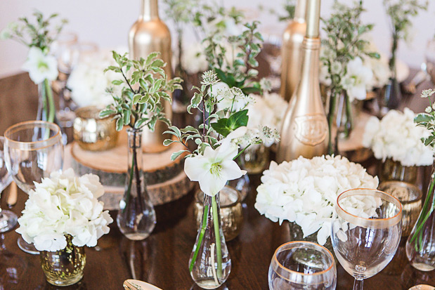 Winter white and gold wedding inspiration | onefabday.com