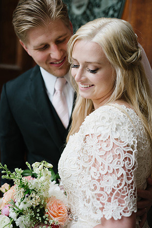 Pretty pink outdoor wedding by Jessica Kettle | onefabday.com