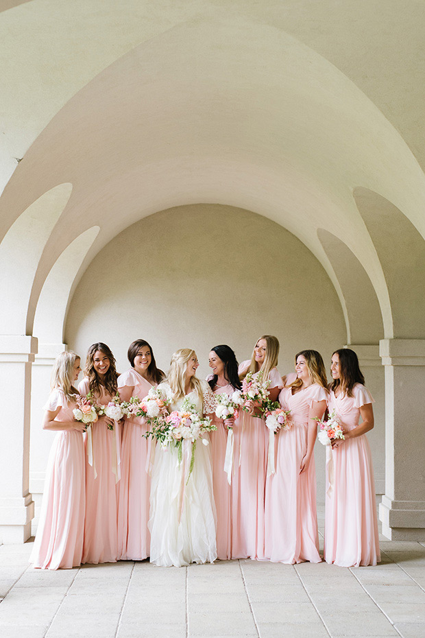 Pretty pink outdoor wedding by Jessica Kettle | onefabday.com