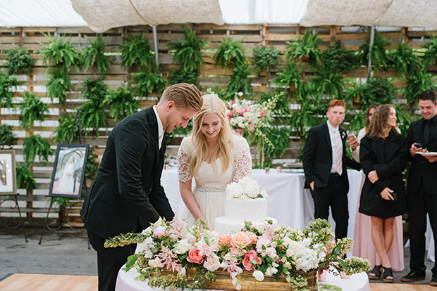 Pretty pink outdoor wedding by Jessica Kettle | onefabday.com