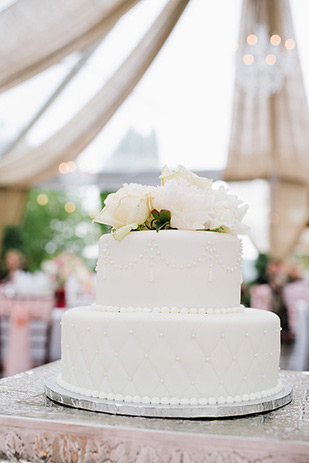 Pretty pink outdoor wedding by Jessica Kettle | onefabday.com