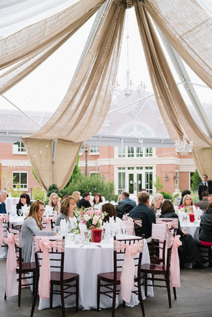 Pretty pink outdoor wedding by Jessica Kettle | onefabday.com