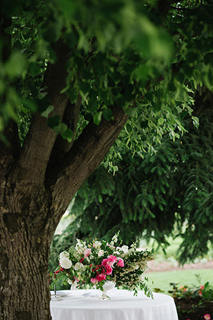 Pretty pink outdoor wedding by Jessica Kettle | onefabday.com