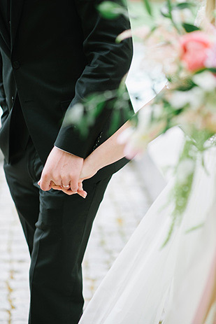 Pretty pink outdoor wedding by Jessica Kettle | onefabday.com