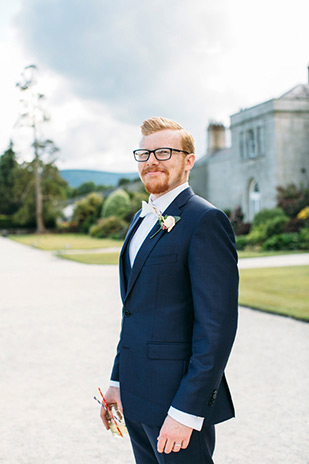 Pretty Powerscourt House Wedding by Larry McMahon Photography | onefabday.com