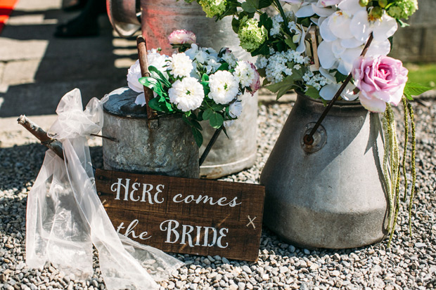 Pretty Powerscourt House Wedding by Larry McMahon Photography | onefabday.com