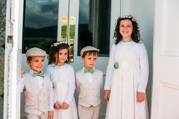 Pretty Powerscourt House Wedding by Larry McMahon Photography | onefabday.com