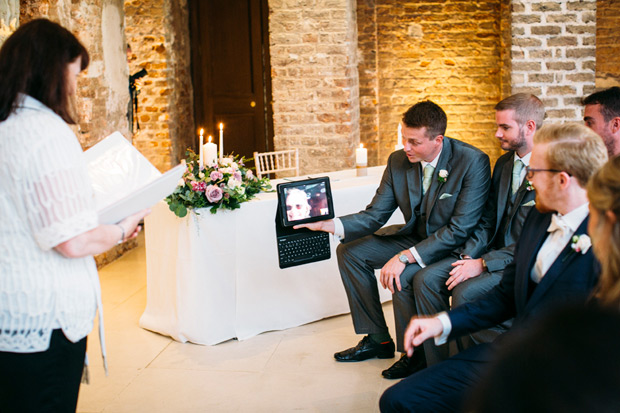 Pretty Powerscourt House Wedding by Larry McMahon Photography | onefabday.com