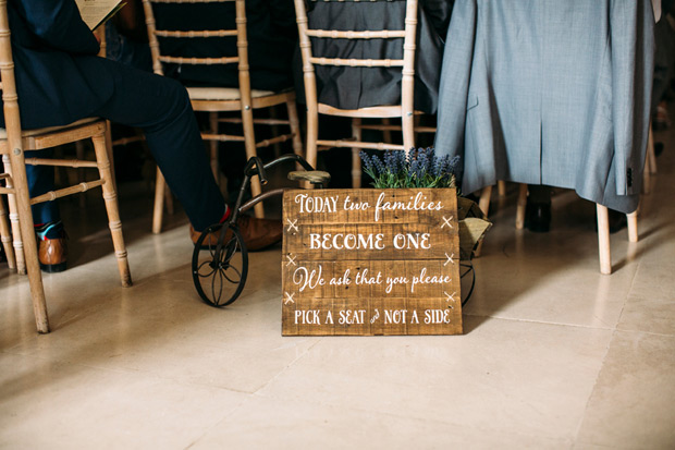 Pretty Powerscourt House Wedding by Larry McMahon Photography | onefabday.com