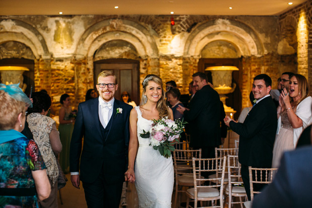 Pretty Powerscourt House Wedding by Larry McMahon Photography | onefabday.com