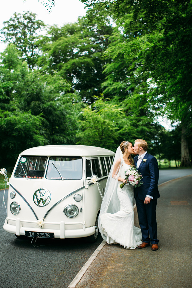 Pretty Powerscourt House Wedding by Larry McMahon Photography | onefabday.com