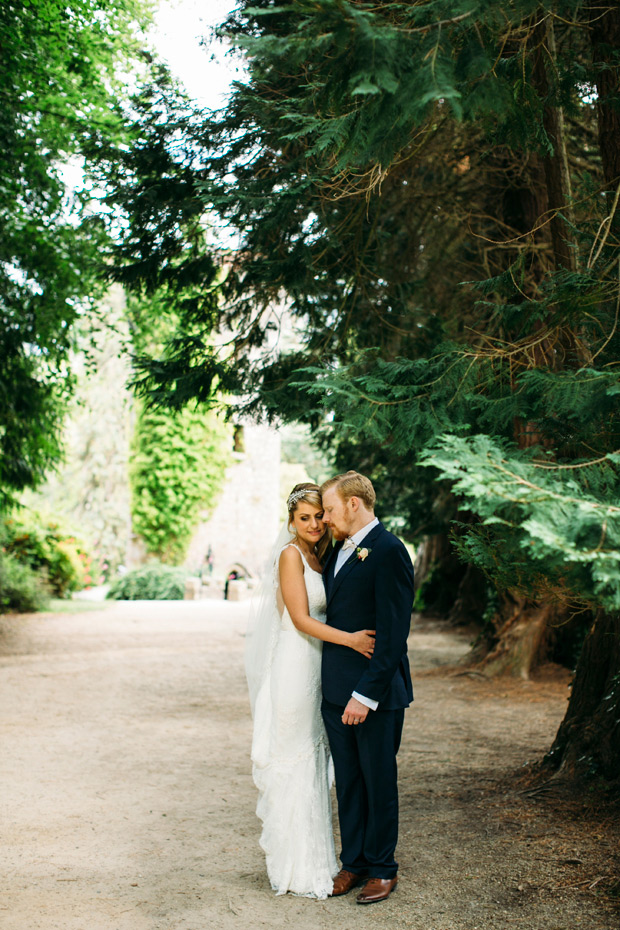 Pretty Powerscourt House Wedding by Larry McMahon Photography | onefabday.com