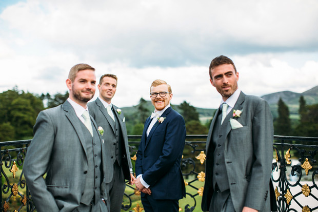 Pretty Powerscourt House Wedding by Larry McMahon Photography | onefabday.com