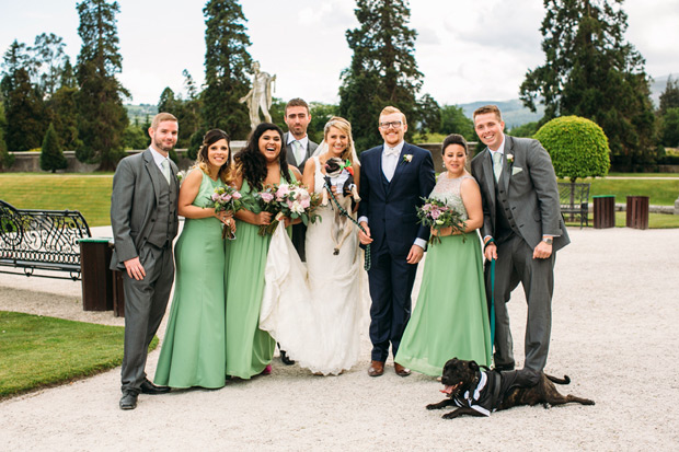 Pretty Powerscourt House Wedding by Larry McMahon Photography | onefabday.com