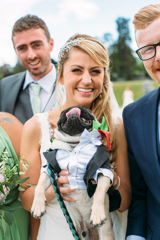 Pretty Powerscourt House Wedding by Larry McMahon Photography | onefabday.com