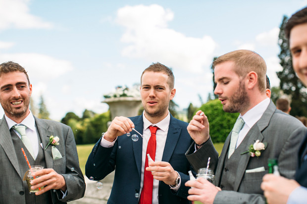 Pretty Powerscourt House Wedding by Larry McMahon Photography | onefabday.com