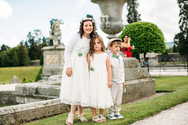 Pretty Powerscourt House Wedding by Larry McMahon Photography | onefabday.com