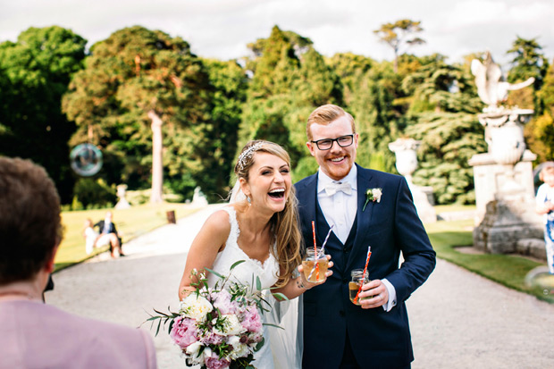 Pretty Powerscourt House Wedding by Larry McMahon Photography | onefabday.com