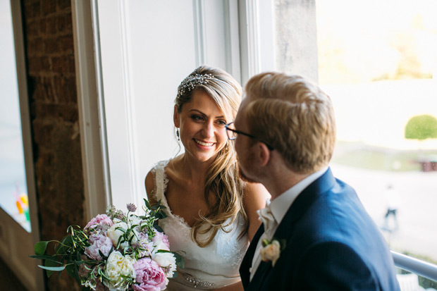 Pretty Powerscourt House Wedding by Larry McMahon Photography | onefabday.com