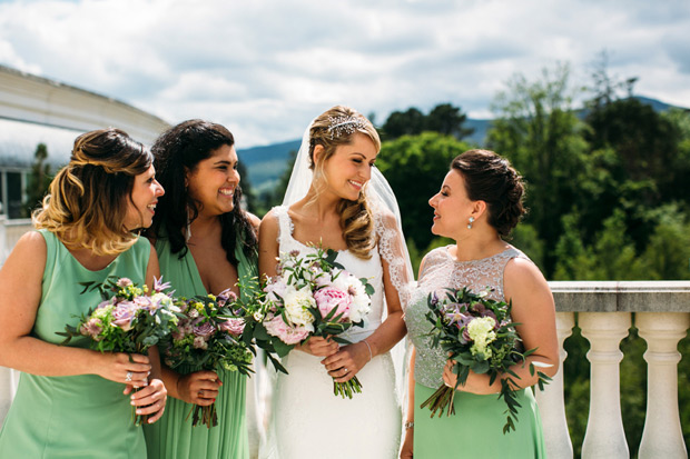 Pretty Powerscourt House Wedding by Larry McMahon Photography | onefabday.com