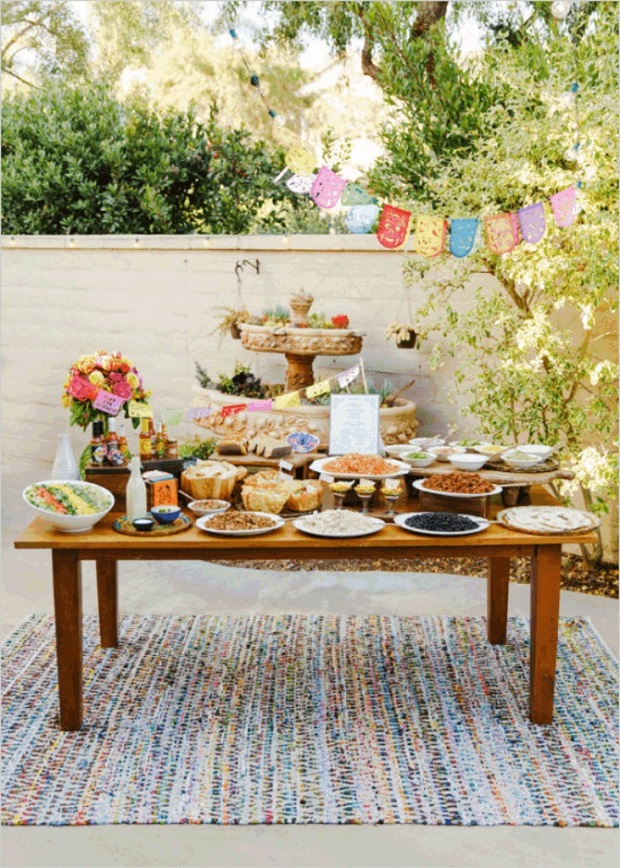 wedding food station ideas taco bar (2)