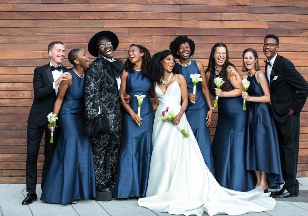 Navy Bridesmaids 