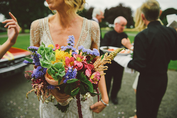 Bold and colourful geometric wedding by Paula Gillespie | onefabday.com