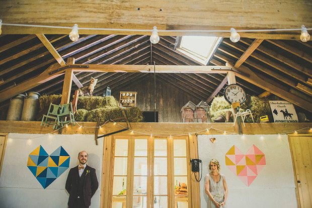 Bold and colourful geometric wedding by Paula Gillespie | onefabday.com