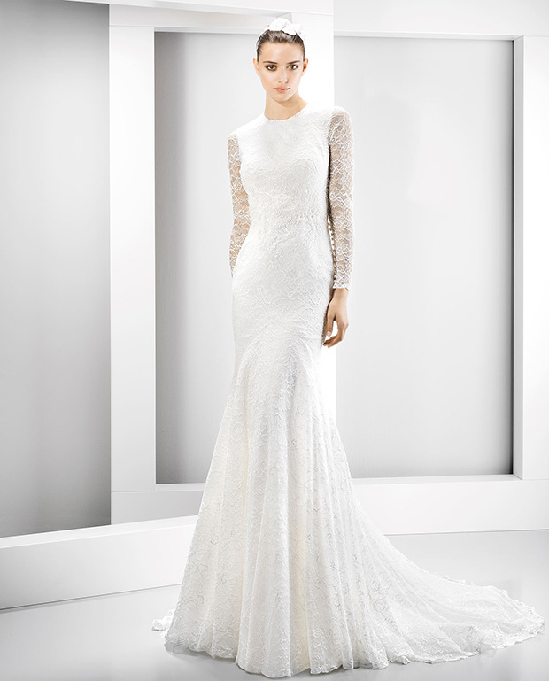 6026 wedding dress from Jesus Peiro wedding dresses Nanda Devi Collection - Long sleeve wedding dress - see the rest of the collection on onefabday.com