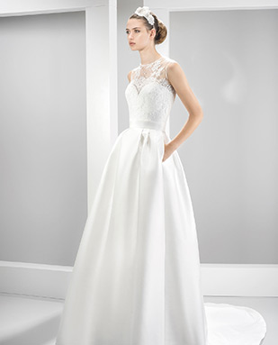 6066 wedding dress from Jesus Peiro wedding dresses Nanda Devi Collection - Classic full skirt wedding dress - see the rest of the collection on onefabday.com