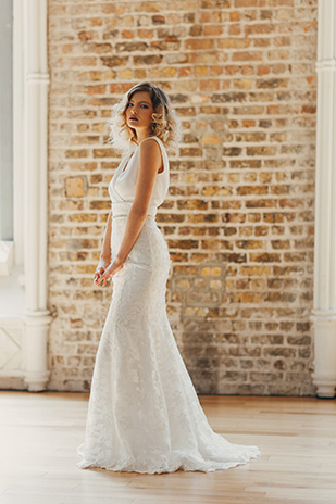 Stunning Wedding Dress & Wedding Seperates by Sharon Hoey | See more on onefabday.com 