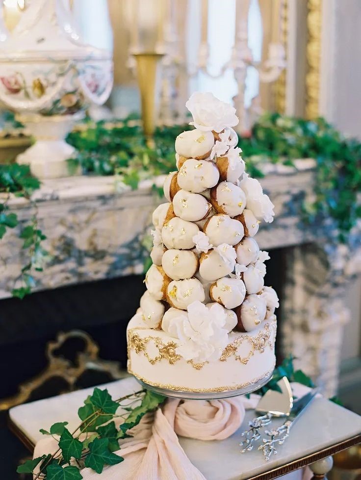 Wedding Croquembouche Ideas | See more on onefabday.com