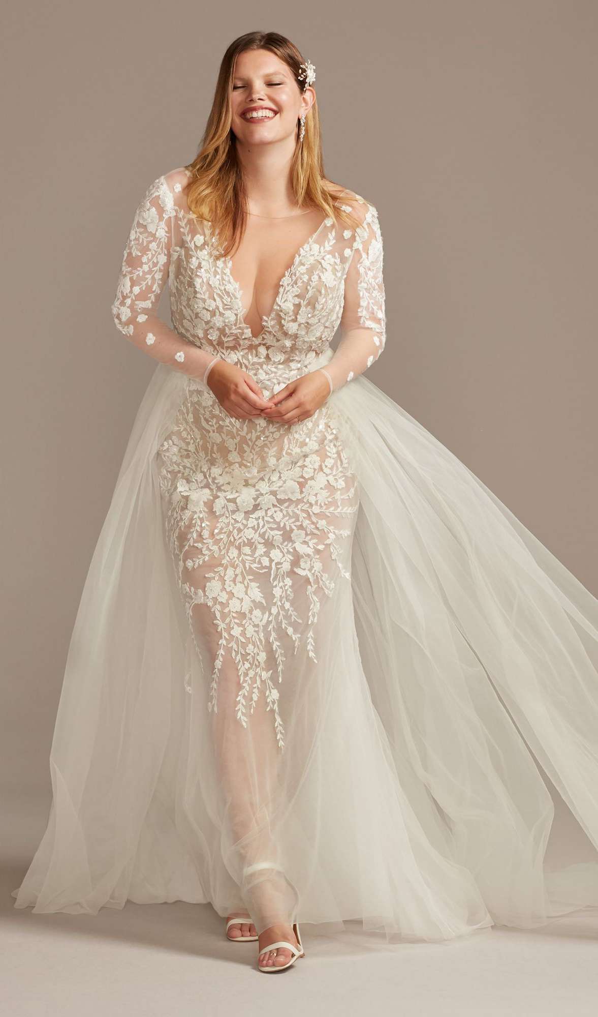 What A Bombshell! Sheer and Illusion Wedding Dresses | One Fab Day