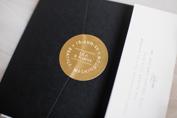 Glam Black and Gold Real Wedding by Barrie Anne Photography | onefabday.com