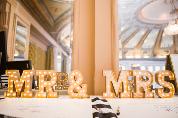 Glam Black and Gold Real Wedding by Barrie Anne Photography | onefabday.com