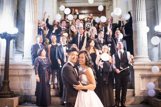 Glam Black and Gold Real Wedding by Barrie Anne Photography | onefabday.com