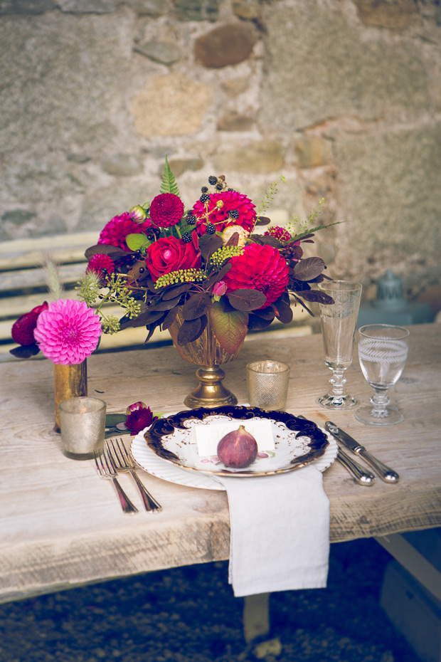 Beautiful red and blush wedding inspiration by In Love Photography | onefabday.com