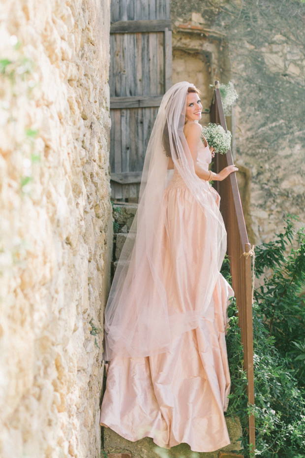 Blush wedding dress by Ernest Perryman Designs | onefabday.com